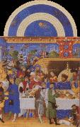 LIMBOURG brothers The Very Rich House of the Duc of Berry oil on canvas